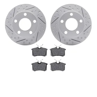 R1 Concepts WBUN1-74008 Brake Rotors - Carbon Coated - D/S W/ Optimum Oe Pads